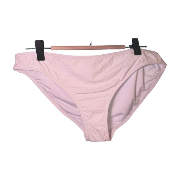 New Shoshanna Textured White Bikini Bottoms, Size Large - Picture 1 of 3